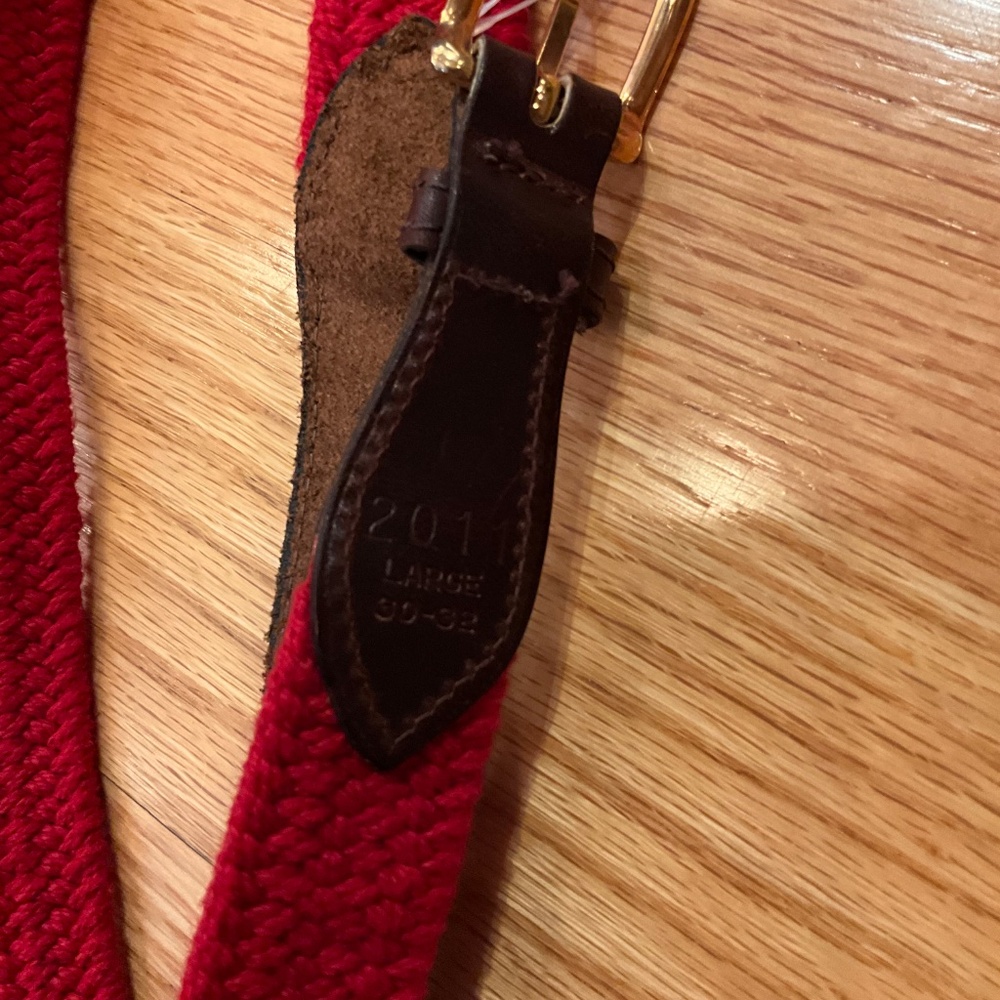 Talbots Kids Red Elastic Belt - Picture 2 of 4
